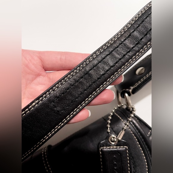 Coach Soho Pleated Buckle Shoulder Bag in Metallic Black - Picture 4 of 12